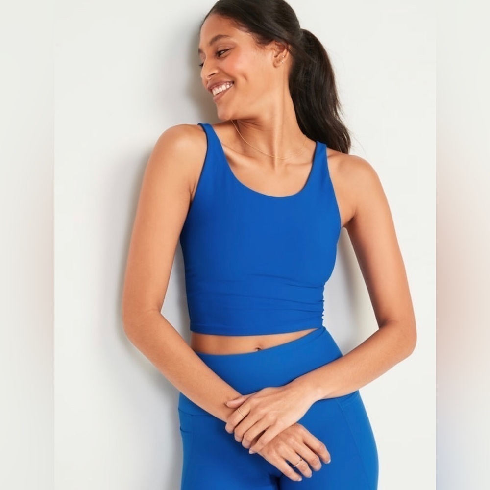 NWT! Bluefield Light Support PowerSoft Adjustable Longline Sports Bra ♦️